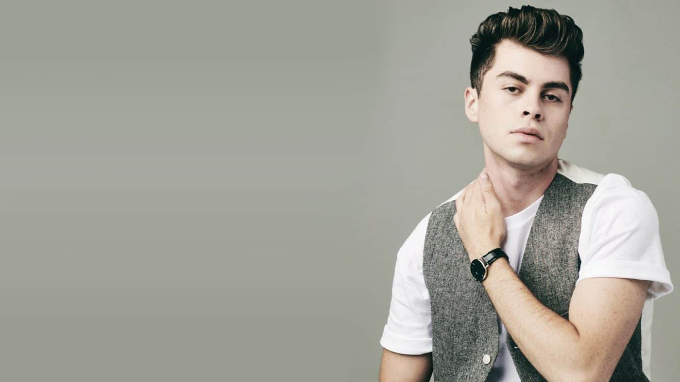 Young man in a vest